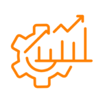 Business Growth And Analytics Icon — Bar Chart With Upward Arrow