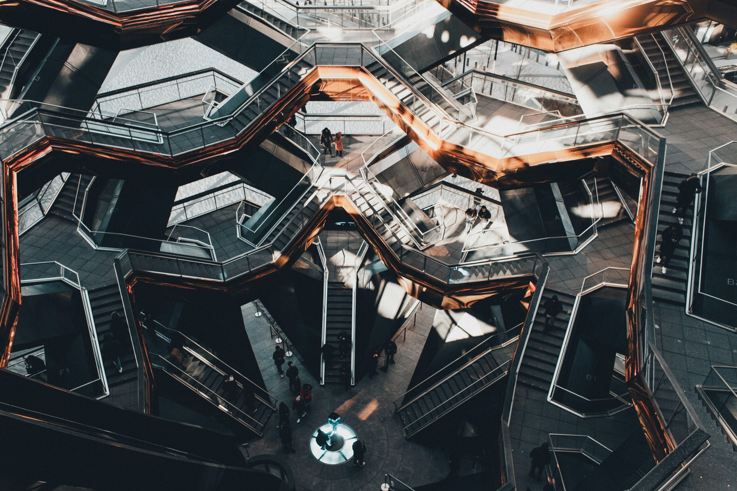 Abstract representation of futuristic AI technologies