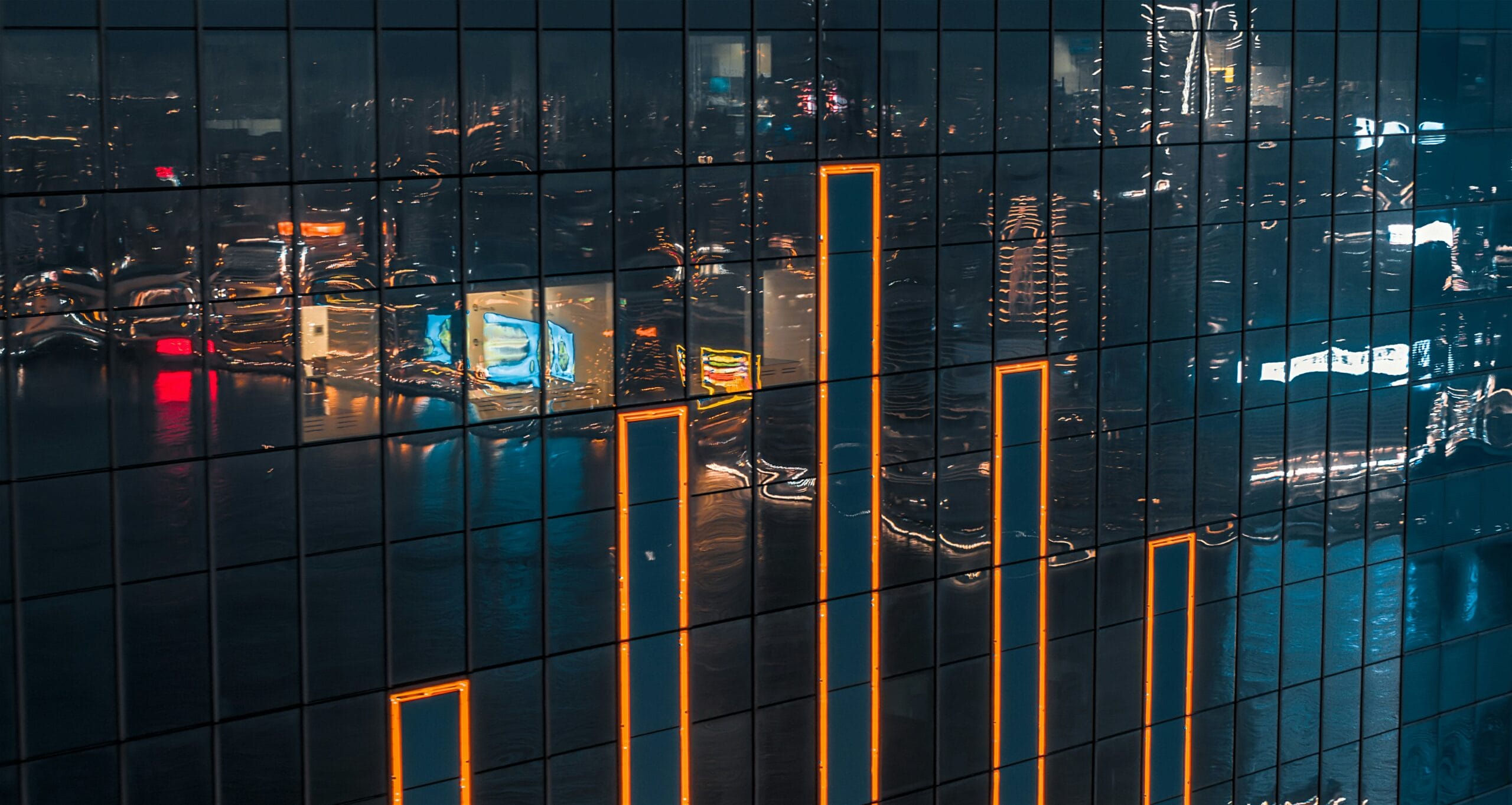 Bar chart depicting business growth metrics